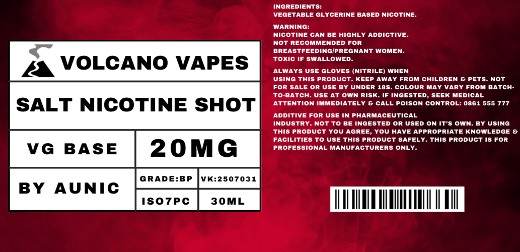 Volcano Vapes Nic Shots 15ml