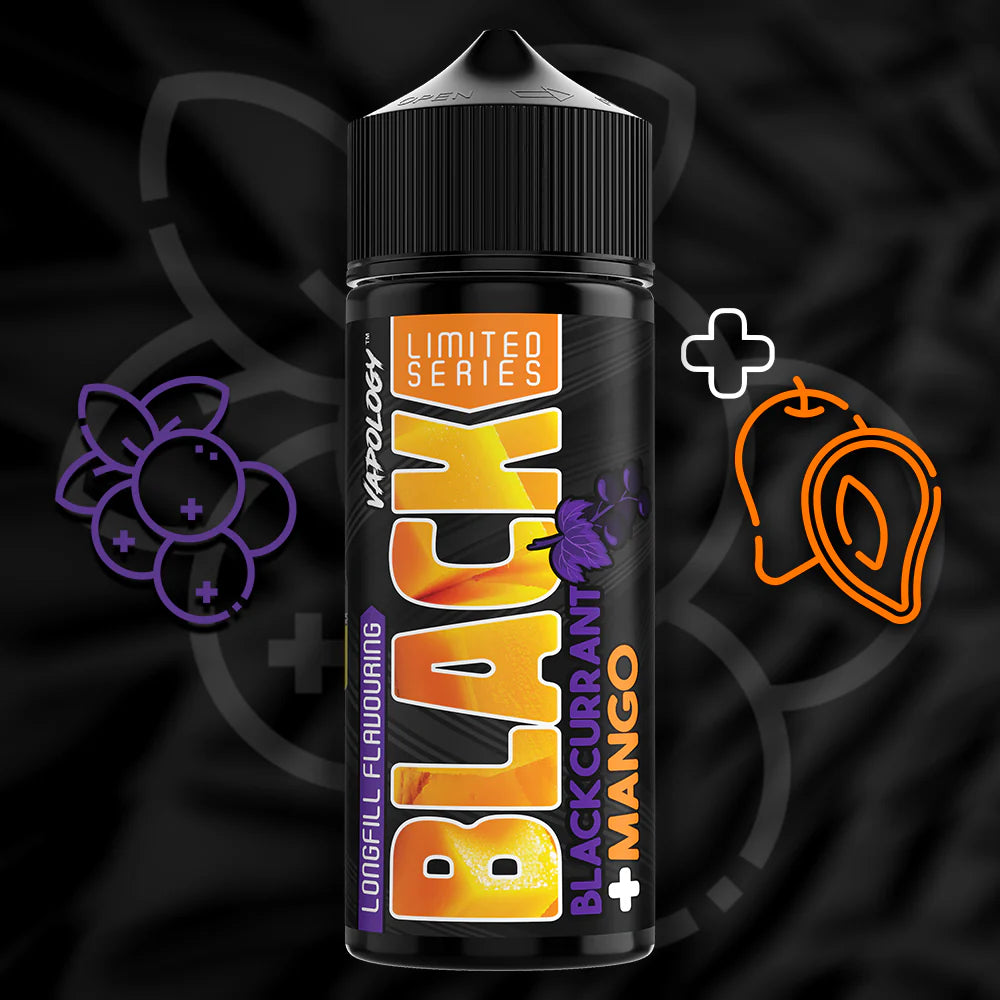 Vapology Black Series Freebase Flavour Shot 120ML - VolcanoVapes