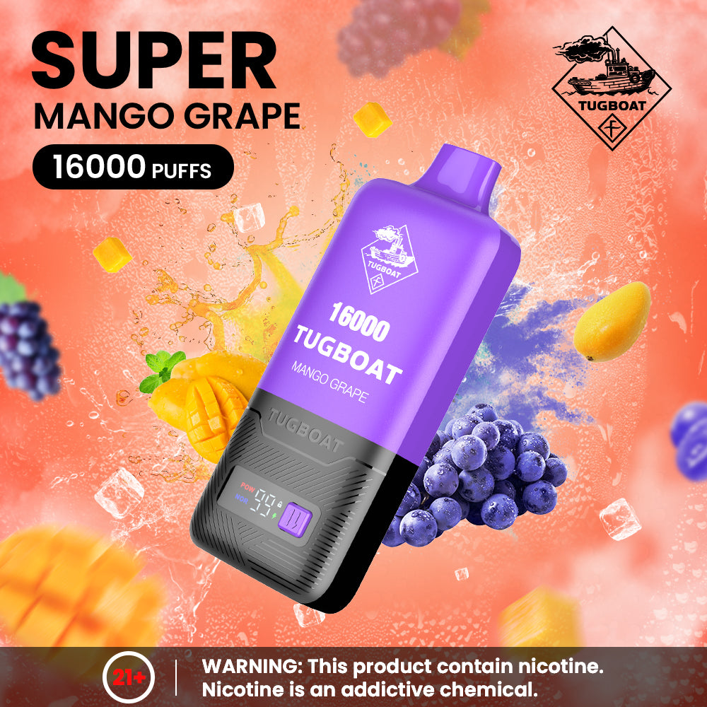 Tugboat 16000 Puff Disposable Pods 50MG - VolcanoVapes