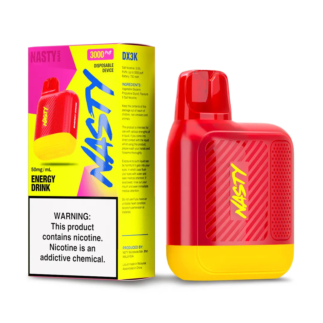 Nasty Bar Dx3K 3000 puff disposable vape