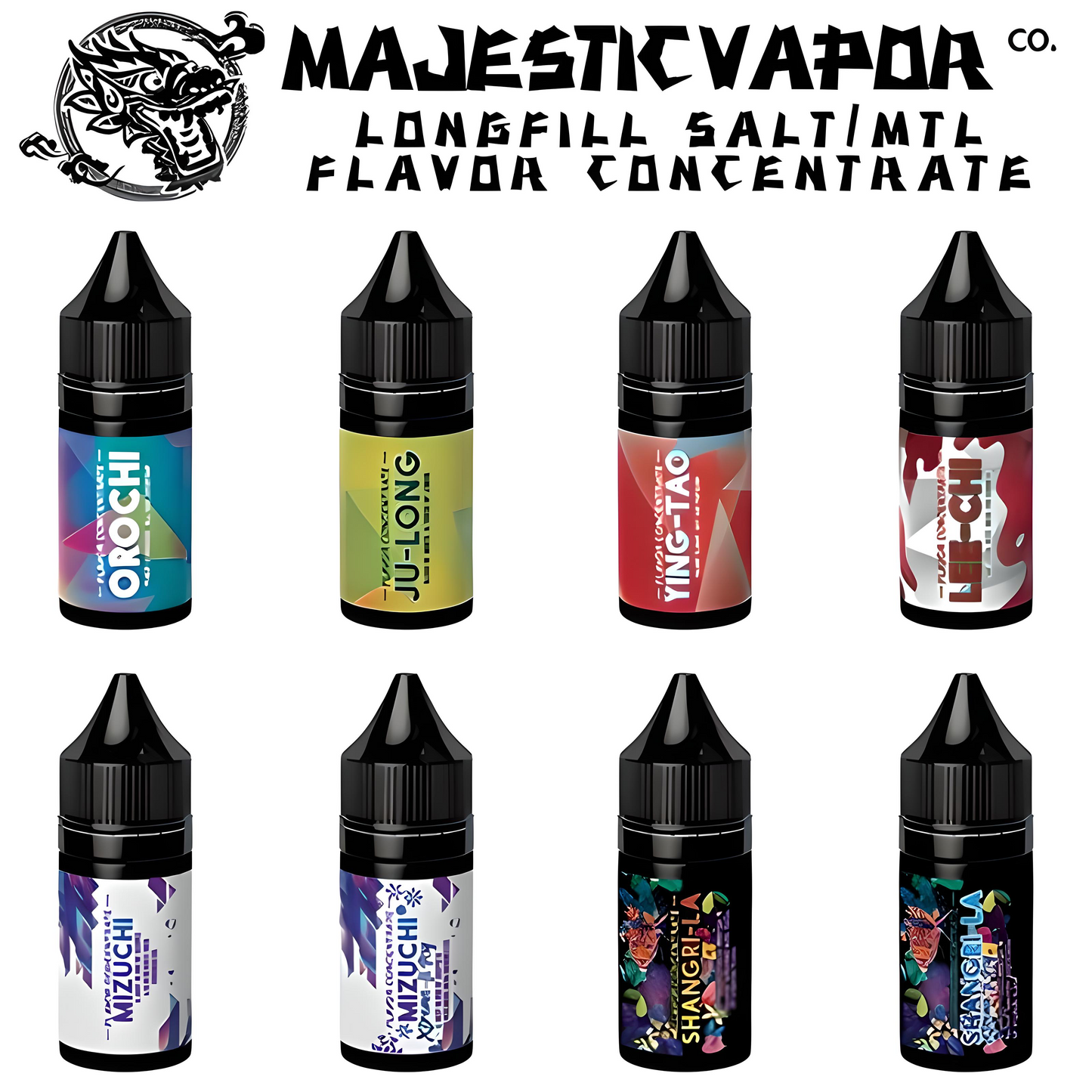 Majestic Salt/MTL Flavour Shots 30ml