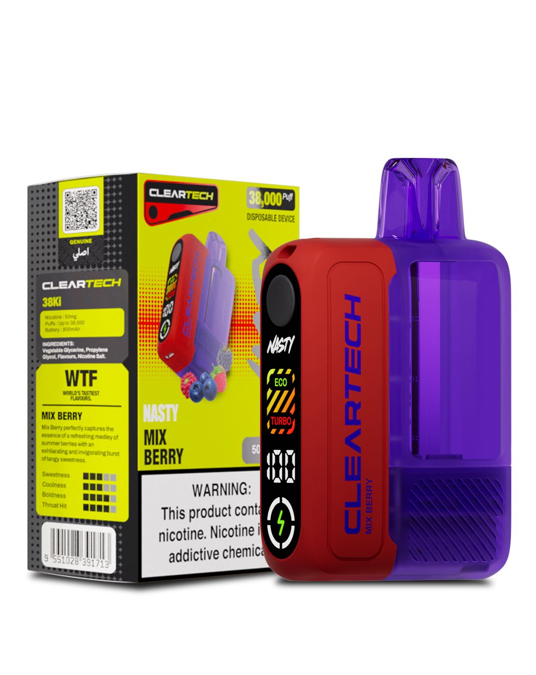 Nasty Cleartech 38K (38000) Puff Disposable